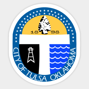 Official seal of Tulsa, Oklahoma Sticker